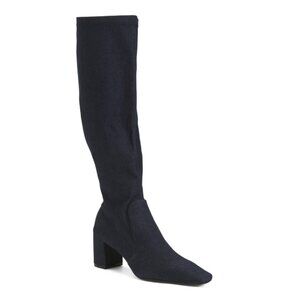 WEWOREWHAT denim Knee High Boots